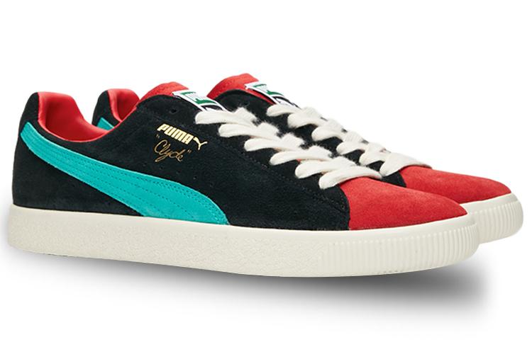Кеды унисекс PUMA Clyde From The Archive черные с бирюзовым, 35.5 EU
