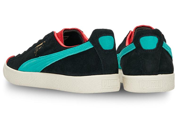 Кеды унисекс PUMA Clyde From The Archive черные с бирюзовым, 35.5 EU
