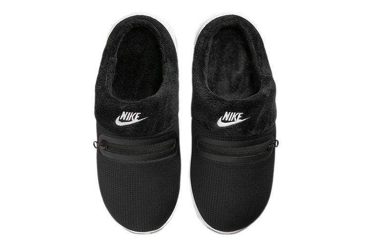 Шлепанцы женские Nike Burrow черные, белые, 35.5 EU