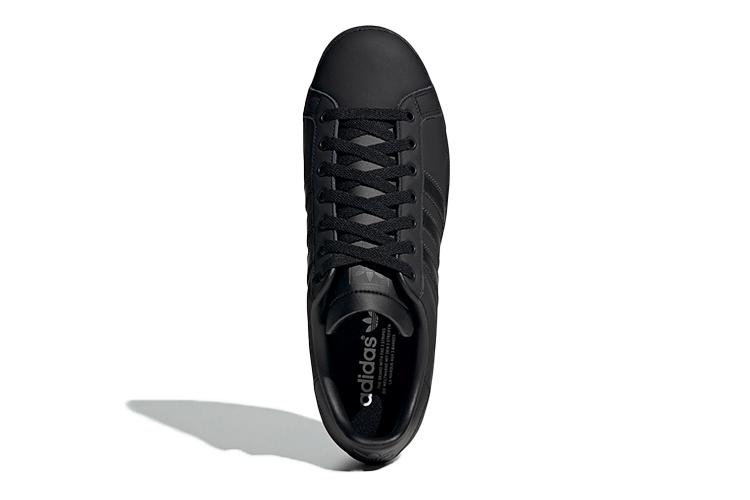 Кроссовки унисекс Adidas Coast Star черные, 43 1/3 EU