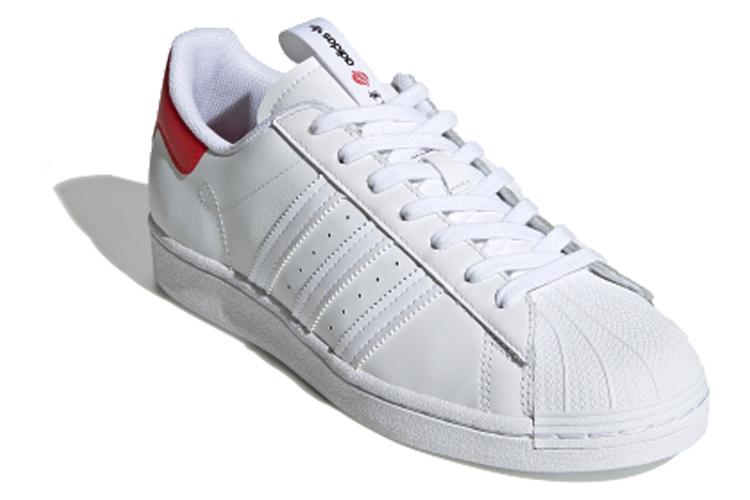 Кеды унисекс Adidas Originals Superstar Tokyo City Pack белые/красные, 36 2/3 EU