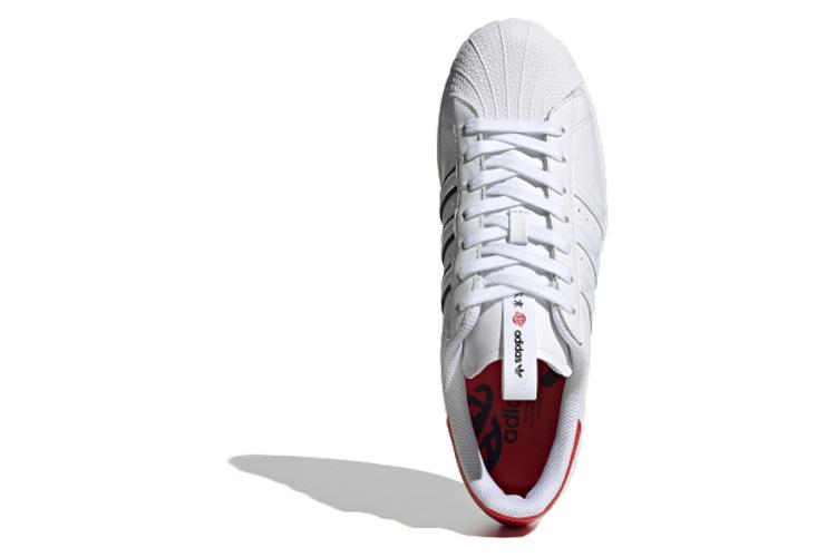Кеды унисекс Adidas Originals Superstar Tokyo City Pack белые/красные, 36 2/3 EU