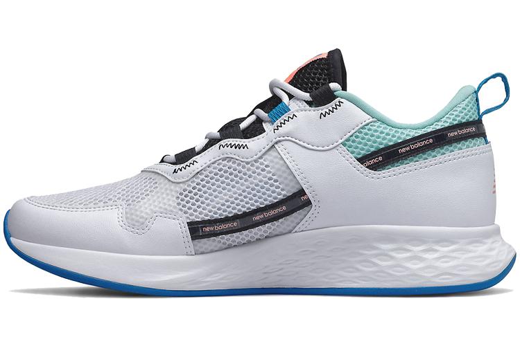 Кроссовки мужские New Balance Fresh Foam Roav Hi белые-голубые, 42.5 EU