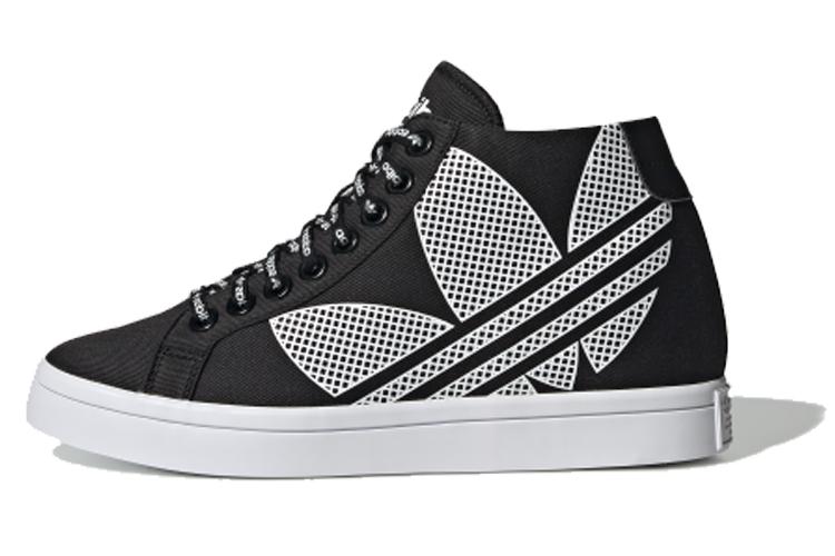 Кеды женские Adidas Originals Courtvantage Heel Logo черные, белые, 42 EU