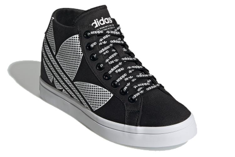 Кеды женские Adidas Originals Courtvantage Heel Logo черные, белые, 42 EU