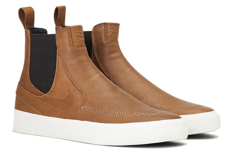 Кроссовки унисекс Nike SB Zoom Stefan Janoski Slip Mid RM светло-коричневые, 36 EU
