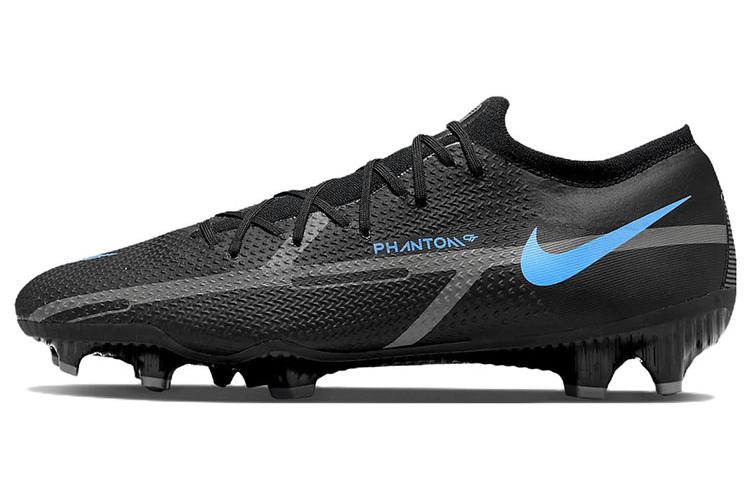 Футбольные бутсы мужские Nike Phantom GT2 Pro FG черные синие, 41 EU