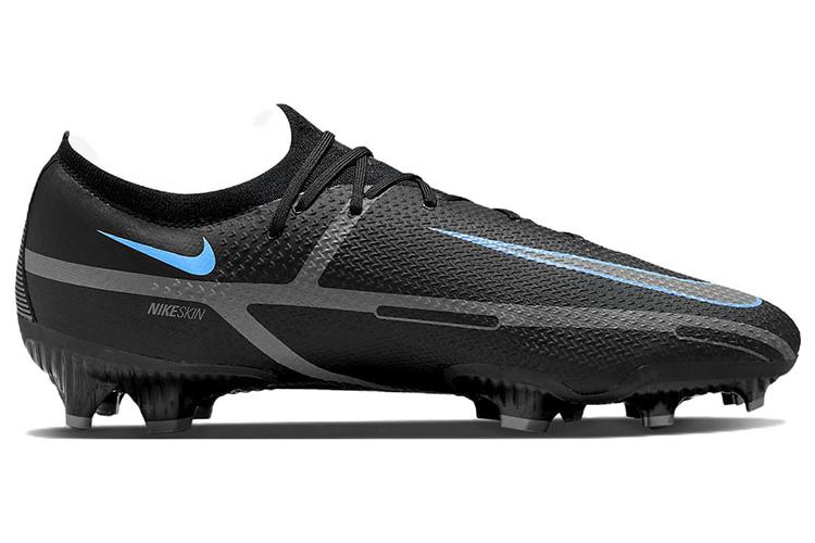 Футбольные бутсы мужские Nike Phantom GT2 Pro FG черные синие, 41 EU