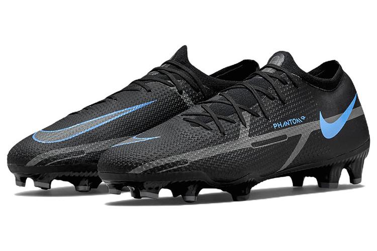 Футбольные бутсы мужские Nike Phantom GT2 Pro FG черные синие, 41 EU
