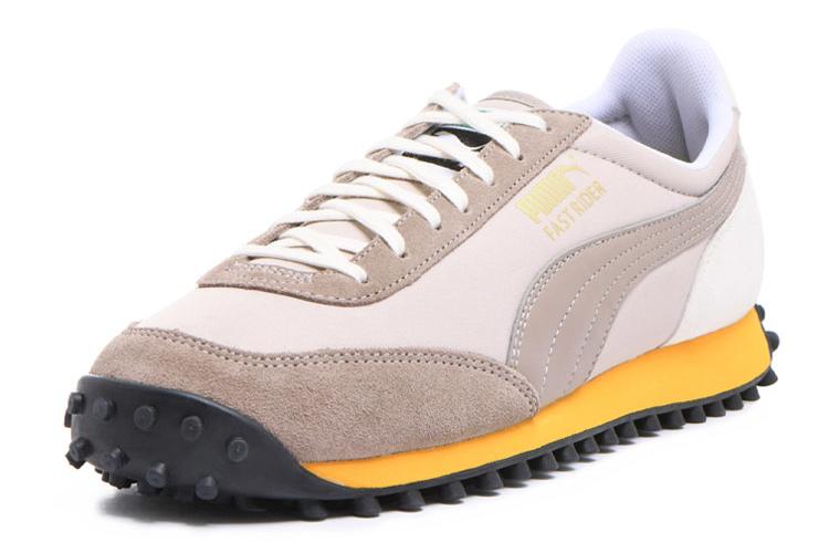 Кроссовки унисекс PUMA Fast Rider Low серые, белые, желтые, 35.5 EU