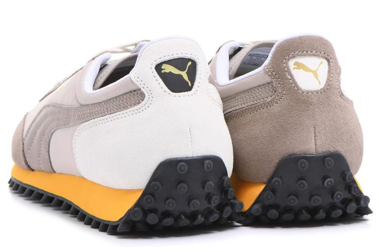 Кроссовки унисекс PUMA Fast Rider Low серые, белые, желтые, 35.5 EU