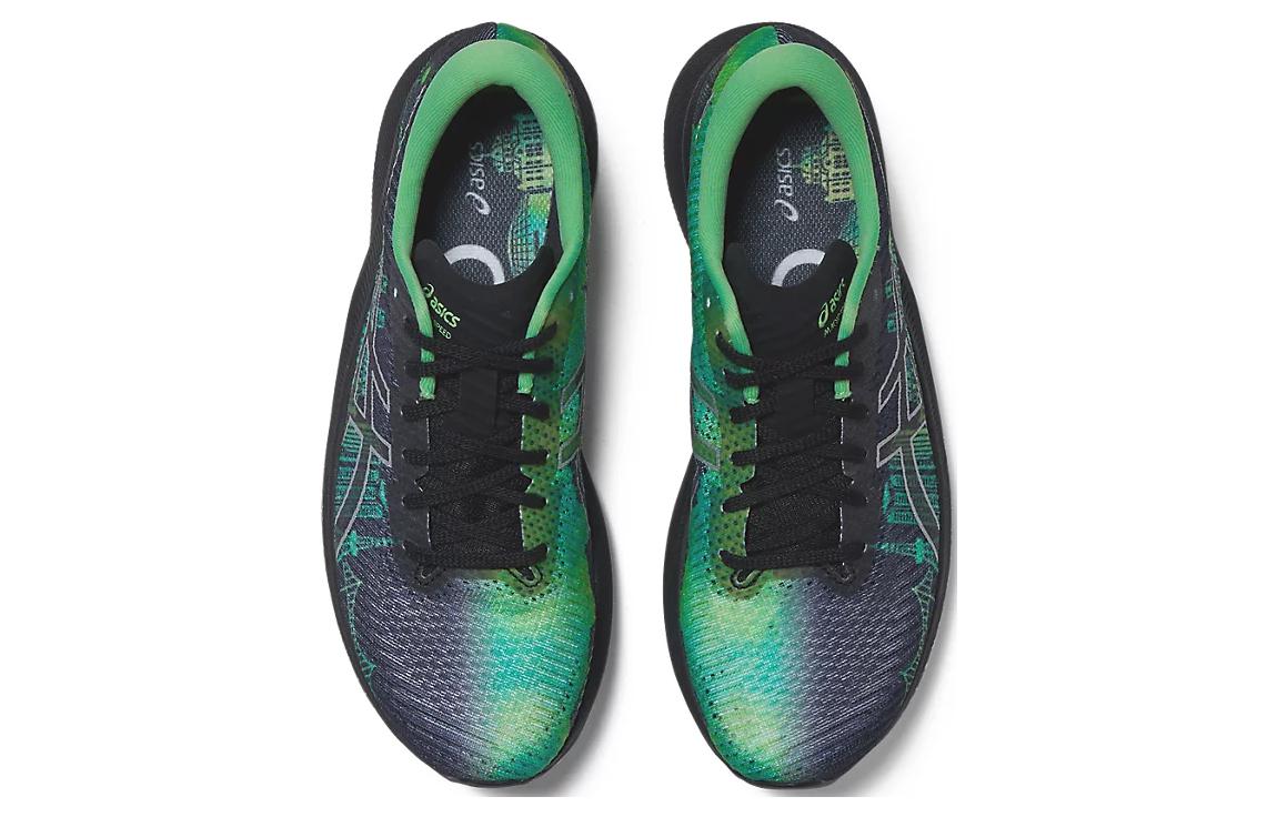 Беговые кроссовки женские ASICS Magic Speed 2.0, blue-green