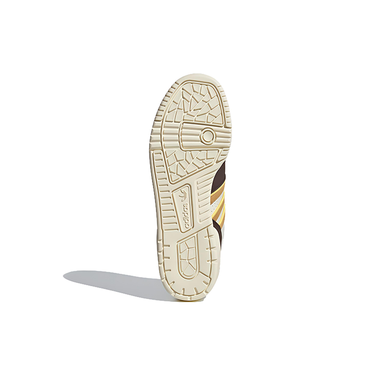 Спортивные кеды унисекс Adidas Rivalry Low белые, коричневые, 36 EU