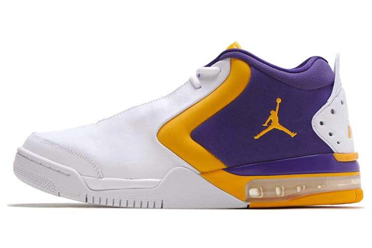 Кроссовки унисекс Jordan Big Fund белые, фиолетовые, 41 EU