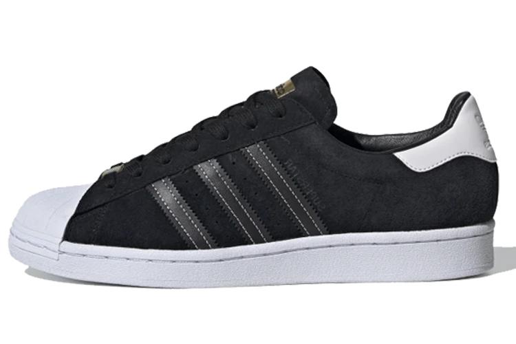 Кроссовки унисекс Adidas Superstar черные, 43 1/3 EU