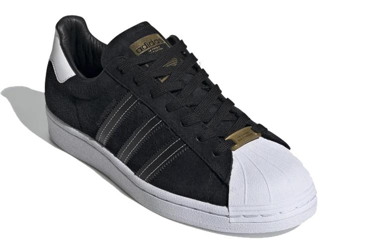 Кроссовки унисекс Adidas Superstar черные, 43 1/3 EU