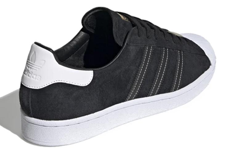 Кроссовки унисекс Adidas Superstar черные, 43 1/3 EU