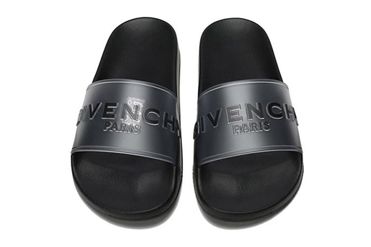 Шлепанцы женские Givenchy BE3004E188-116 белые, черные, 36 EU