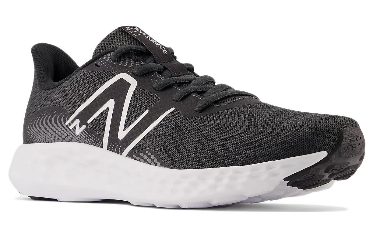 Кроссовки женские New Balance NB 411 V3 черно-белые, 37 EU