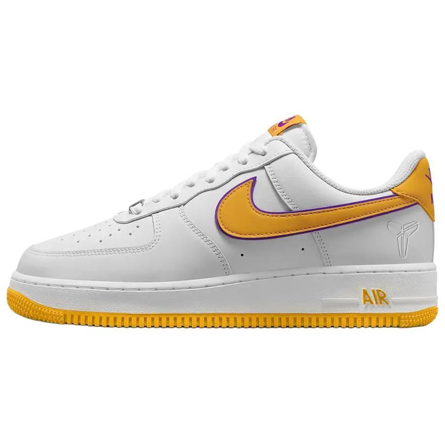 Кеды мужские Nike Air Force 1 Retro QS белые, желтые, фиолетовые, 36.5 EU