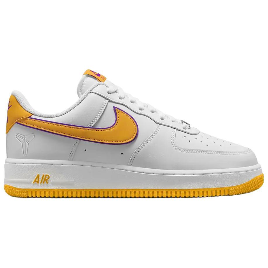 Кеды мужские Nike Air Force 1 Retro QS белые, желтые, фиолетовые, 36.5 EU