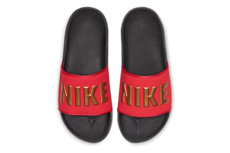 Шлепанцы женские Nike Offcourt Slide черные, красные, 38 EU