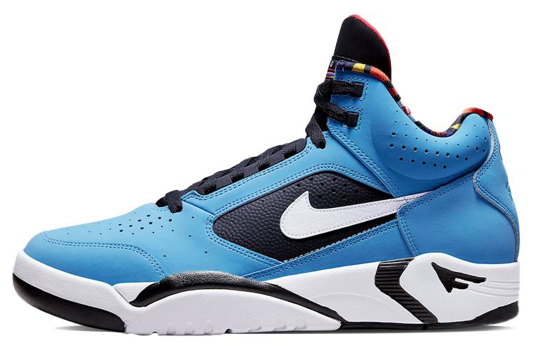 Кроссовки мужские Nike Air Flight Lite Mid II винтажные, blue-black, 44 EU