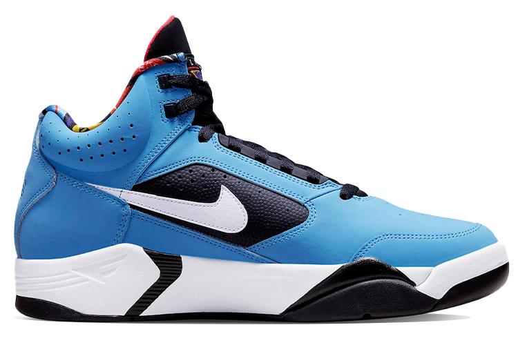 Кроссовки мужские Nike Air Flight Lite Mid II винтажные, blue-black, 44 EU