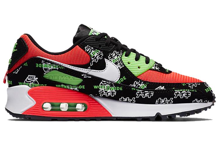 Кроссовки женские Nike Air Max 90 SE Worldwide черные, 41 EU