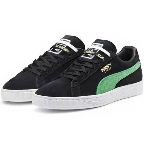 Кроссовки унисекс PUMA X Xlarge 50 Suede Low черные, зеленые