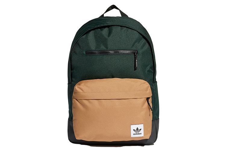 Рюкзак унисекс Adidas Originals FM1277 зелёно-коричневый, NS EU