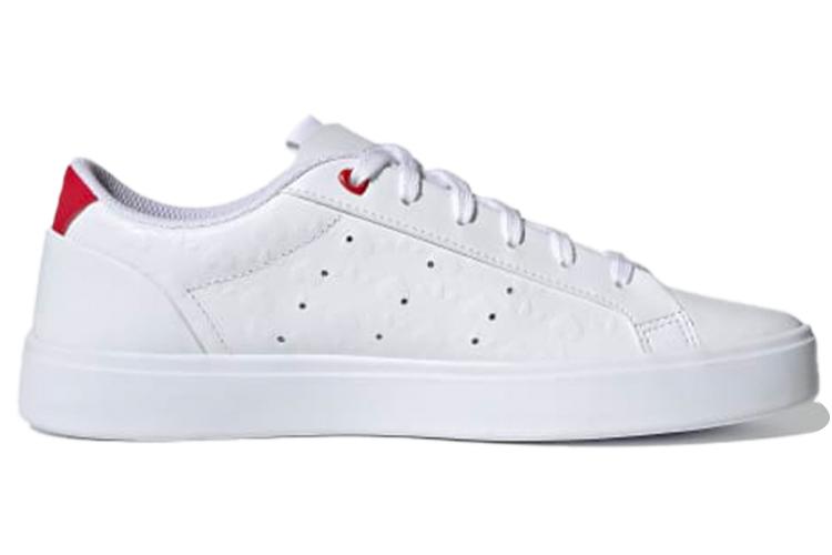 Кеды женские Adidas Sleek Heart Embossed белые, 36 EU