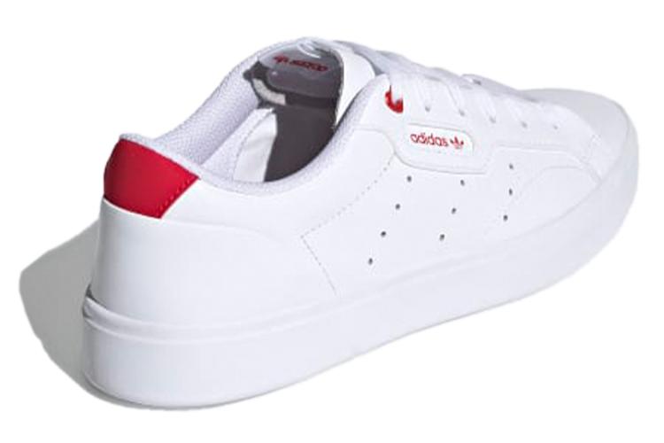 Кеды женские Adidas Sleek Heart Embossed белые, 36 EU