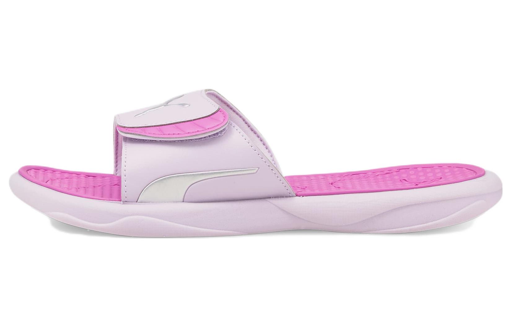 Шлепанцы женские PUMA Royalcat Comfort фиолетово-белые