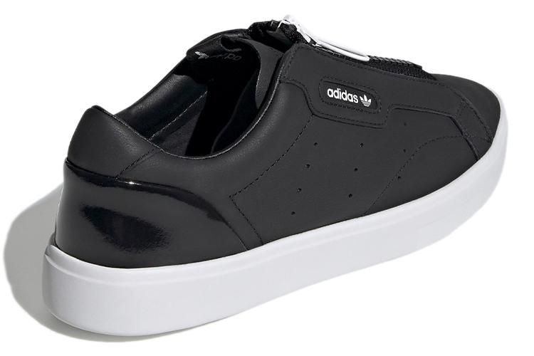 Кеды женские Adidas Originals Sleek Zip черные, белые, 36 2/3 EU