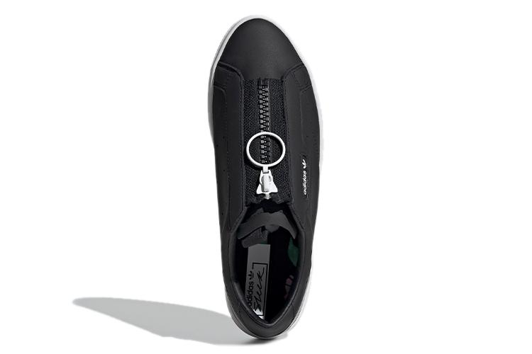 Кеды женские Adidas Originals Sleek Zip черные, белые, 36 2/3 EU