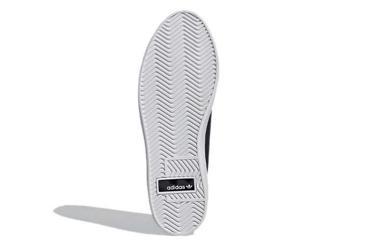 Кеды женские Adidas Originals Sleek Zip черные, белые, 36 2/3 EU