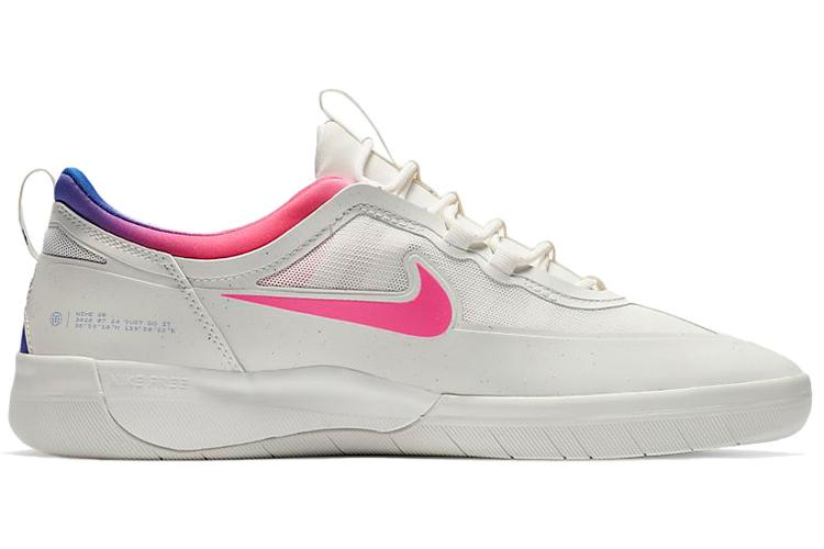 Кроссовки мужские Nike Nyjah Free 2 Summit White Pink Blast Racer Blue, 38.5 EU