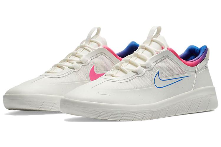 Кроссовки мужские Nike Nyjah Free 2 Summit White Pink Blast Racer Blue, 38.5 EU