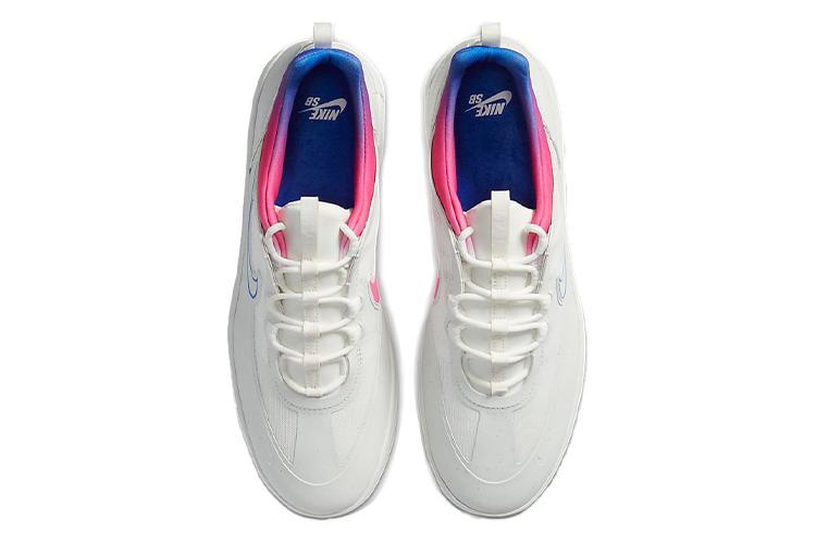 Кроссовки мужские Nike Nyjah Free 2 Summit White Pink Blast Racer Blue, 38.5 EU