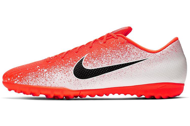 Футбольные бутсы мужские Nike Mercurial Vapor 12 бело-оранжевые, 44 EU