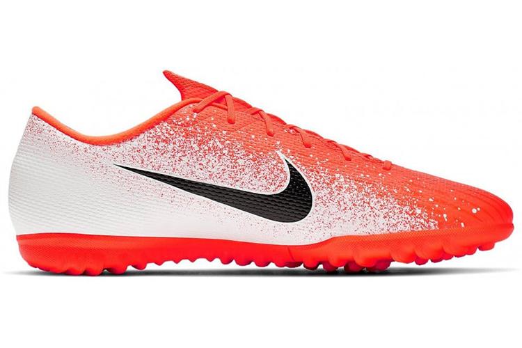 Футбольные бутсы мужские Nike Mercurial Vapor 12 бело-оранжевые, 44 EU