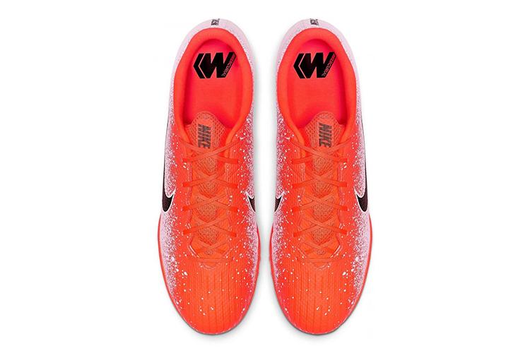 Футбольные бутсы мужские Nike Mercurial Vapor 12 бело-оранжевые, 44 EU