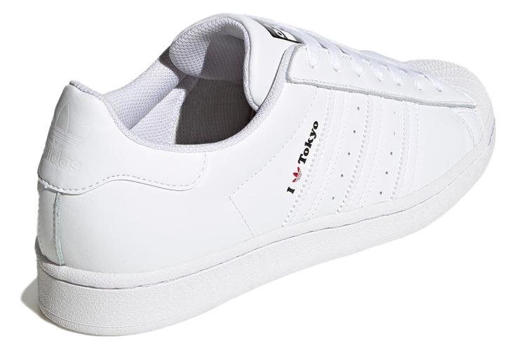Кроссовки унисекс Adidas Originals Superstar красно-белые, 44 EU
