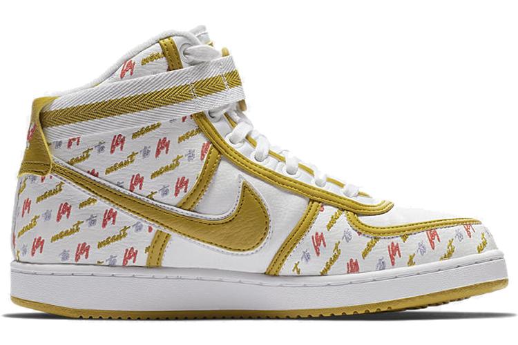 Кеды женские Nike Vandal High Meant To Fly белые-желтые, 36.5 EU