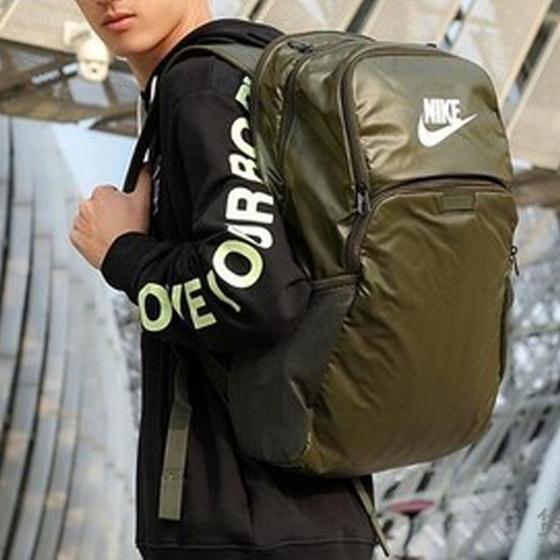 Рюкзак унисекс Nike BA6123-325 темно-оливковый