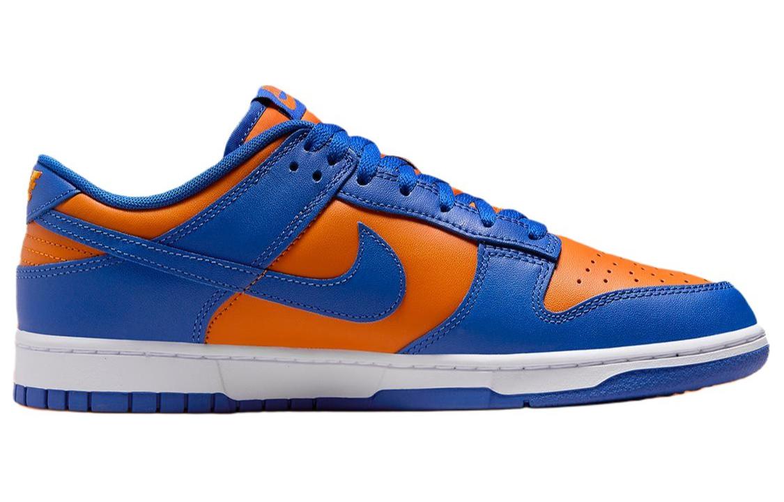 Кеды мужские Nike Dunk Low Knicks, синие, оранжевые, 44 EU