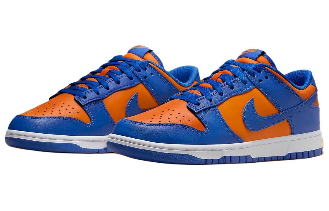 Кеды мужские Nike Dunk Low Knicks, синие, оранжевые, 44 EU