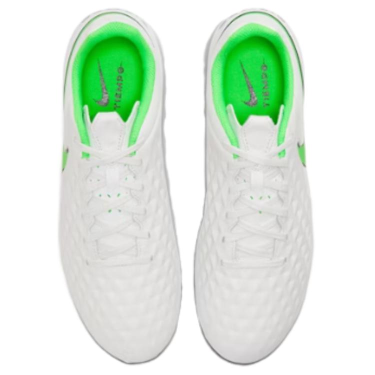 Футбольные бутсы мужские Nike Tiempo Legend 8 Elite SG-Pro белые-зеленые, 40.5 EU