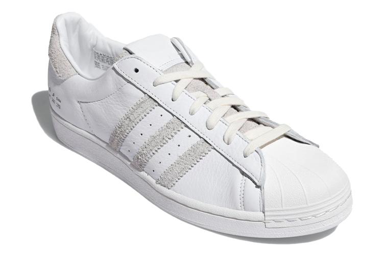 Кроссовки унисекс Adidas Superstar белые и бежевые, 38 EU